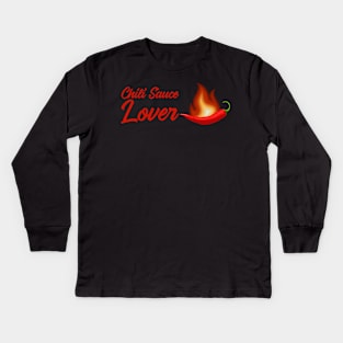 Chili sauce lover Kids Long Sleeve T-Shirt